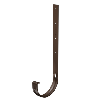 Кронштейн желоба металлический Премиум (Premium) Шоколад, (RAL 8019)