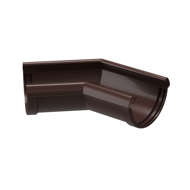 Угол желоба 135˚ LUX, шоколад - 1